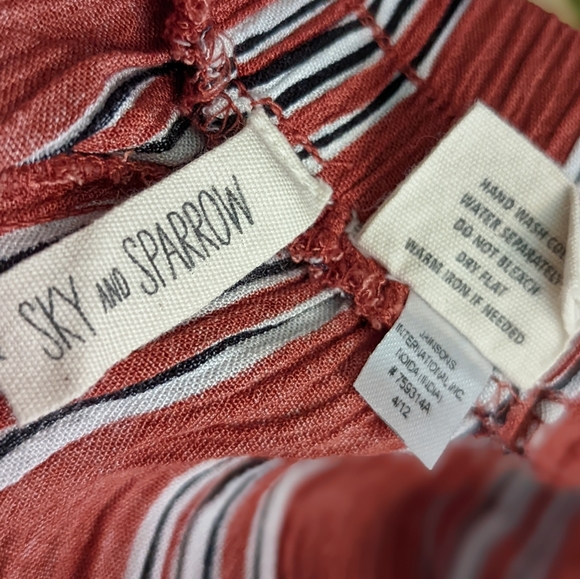 Sky and Sparrow Stripe Crop Pants - Picture 10 of 12